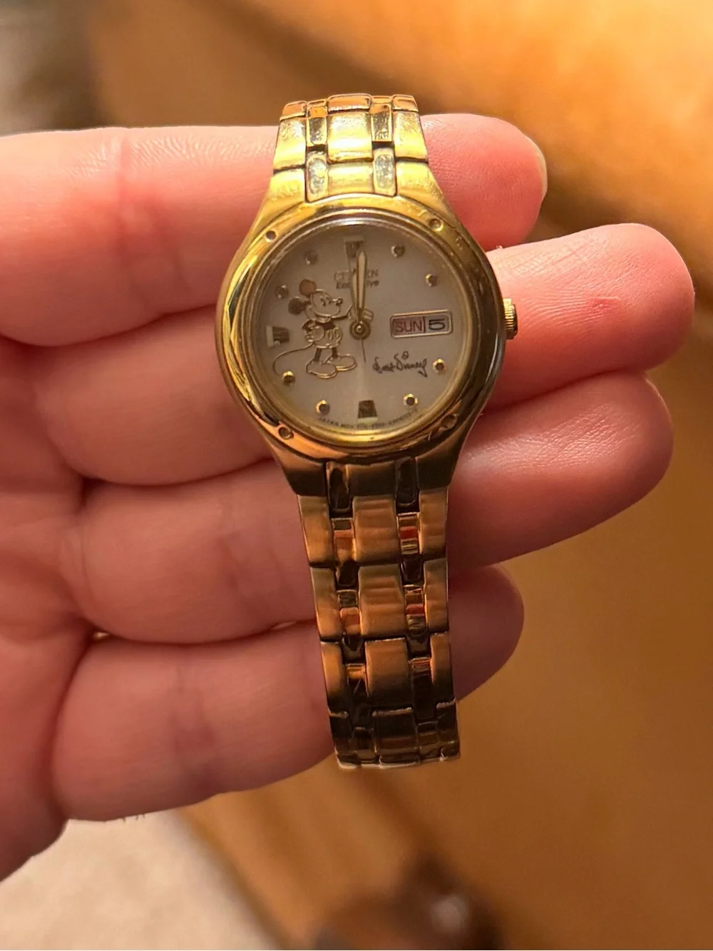 Citizen Gold Tone Ladies Mickey Watch
